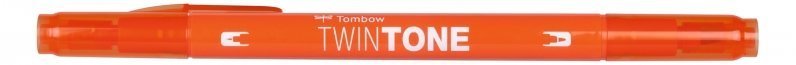 Tombow Oboustranný popisovač TwinTone, charrot orange