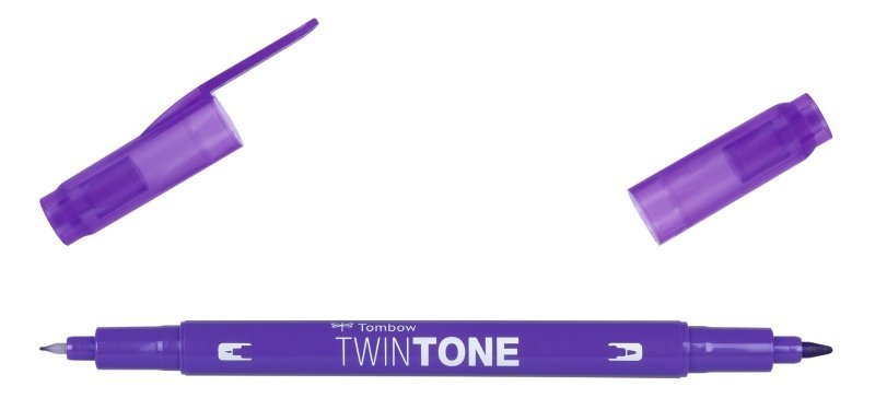 Tombow Oboustranný popisovač TwinTone, grape