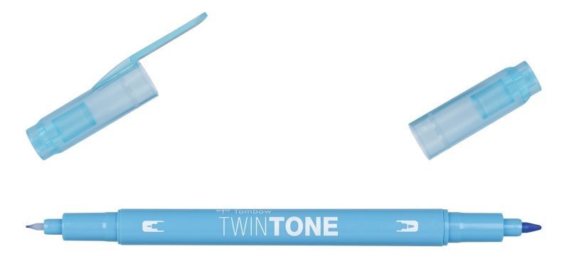 Tombow Oboustranný popisovač TwinTone, sax blue
