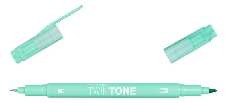 Tombow Oboustranný popisovač TwinTone, mint green