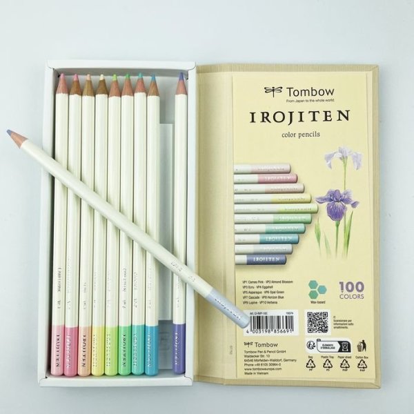 Tombow Irojiten sada pastelek 10ks - Volume 7 - Very pale tone III