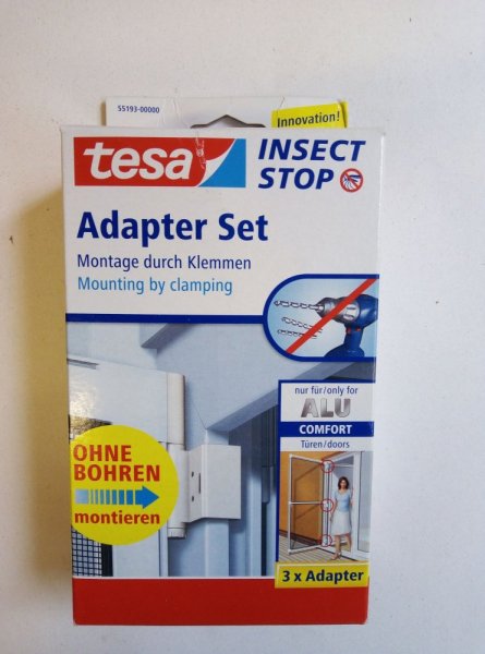 Poškozený obal - Sada pro zavěšení rámu COMFORT do dveří bez vrtání, bílá, kompletní sada