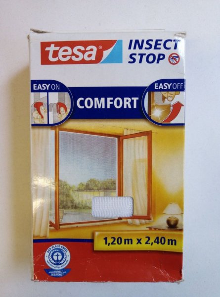 Poškozený obal - Síť proti hmyzu COMFORT, na francouzské okno, bílá, 1,2m x 2,4m