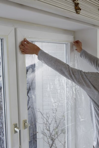 Thermo Cover, transparentní fólie na rám okna, průhledná, 1,7m x 1,5m