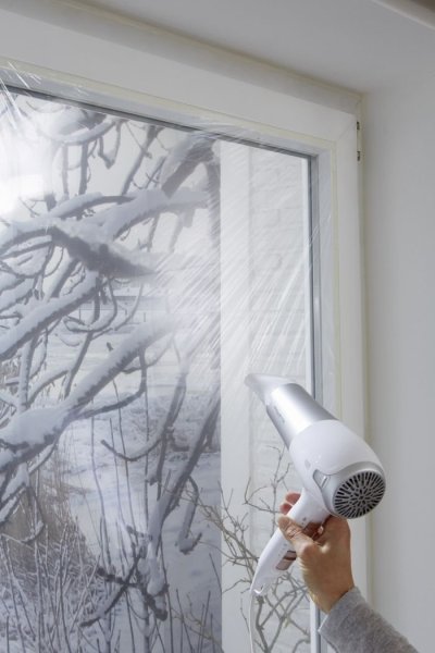 Thermo Cover, transparentní fólie na rám okna, průhledná, 1,7m x 1,5m
