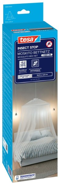 Moskytiéra COMFORT s háčkem na strop, bílá, 12,5m x 2,5m