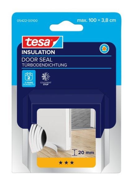 tesa® Pěnové těsnění na dveře, 100 cm x 3,8 cm, bílé