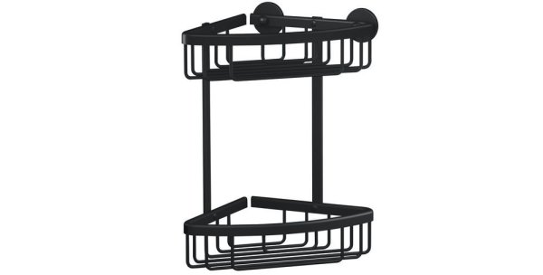 Aluxx Black, rohový košík dvoupatrový 40507