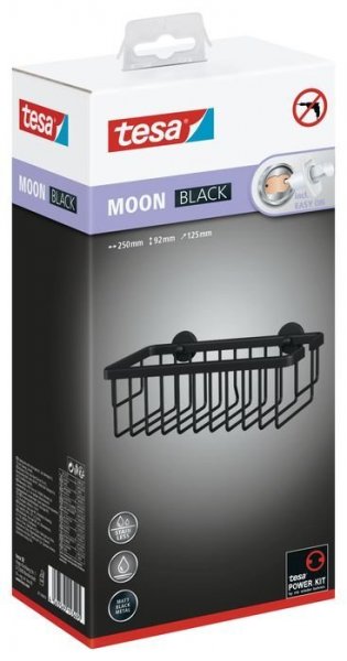 Moon Black sprchový košík