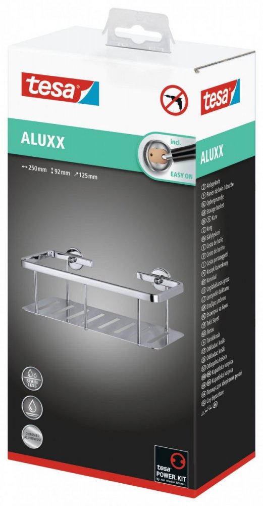 Aluxx Odkládací košík s plným dnem 92mm x 250mm x 125mm