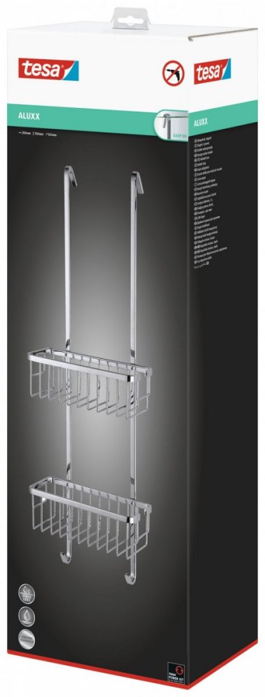 Aluxx Závěsný odkládací košík, dvoupatrový 750mm x 250mm x 163mm