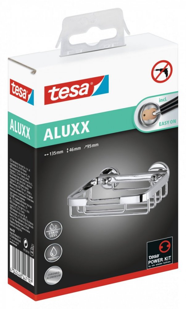 Aluxx Drátěná polička na mýdlo 46mm x 135mm x 95mm