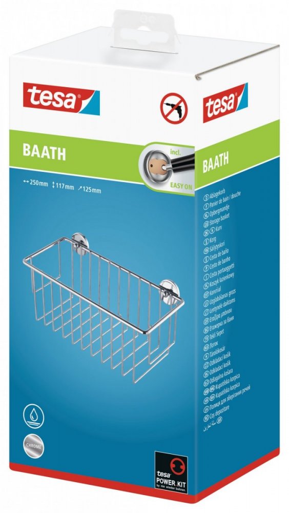 Baath Odkládací košík, velký, obdélníkový 117mm x 250mm x 125mm