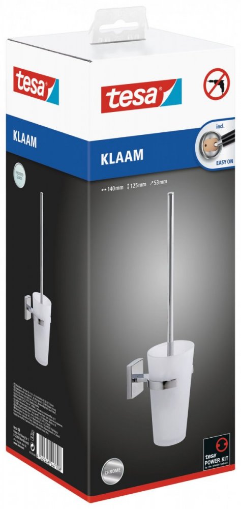 Klaam Souprava WC štětky s držákem 125mm x 53mm x 140mm