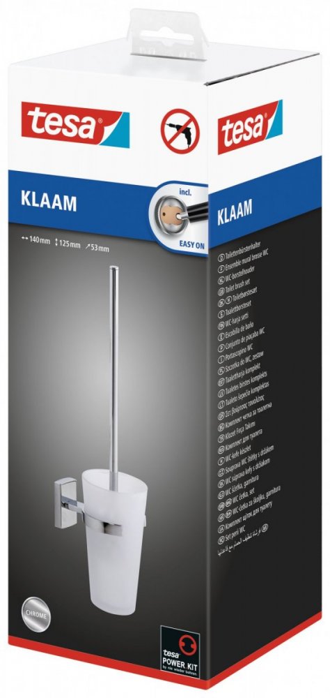 Klaam Souprava WC štětky s držákem 125mm x 53mm x 140mm