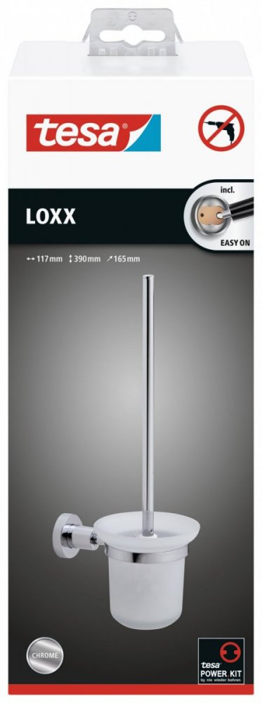 Loxx Souprava WC štětky s držákem 390mm x 165mm x 117mm