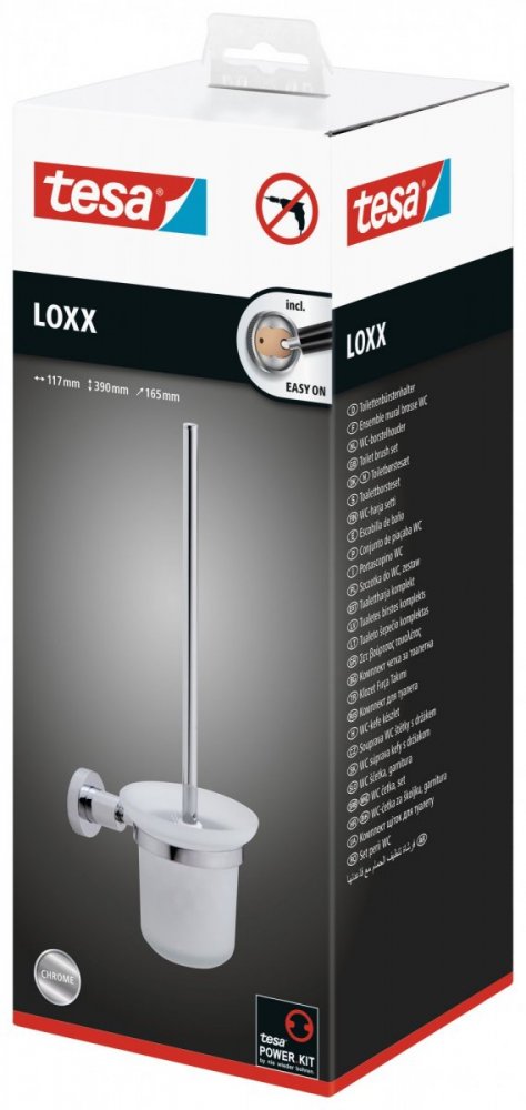 Loxx Souprava WC štětky s držákem 390mm x 165mm x 117mm