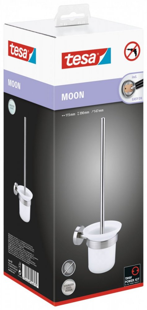 Moon Souprava WC štětky s držákem 390mm x 147mm x 115mm