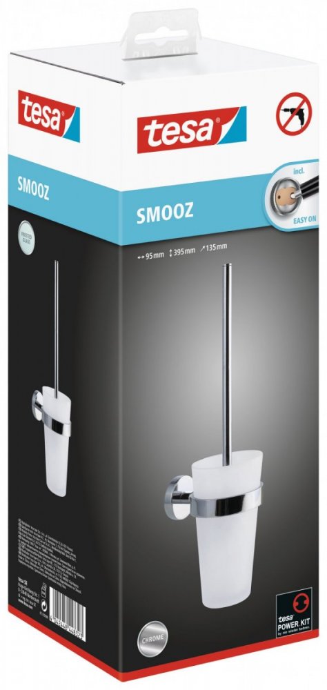 Poškozený obal - Smooz Souprava WC štětky s držákem 395mm x 135mm x 95mm