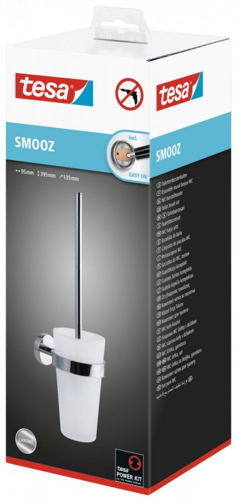 Poškozený obal - Smooz Souprava WC štětky s držákem 395mm x 135mm x 95mm