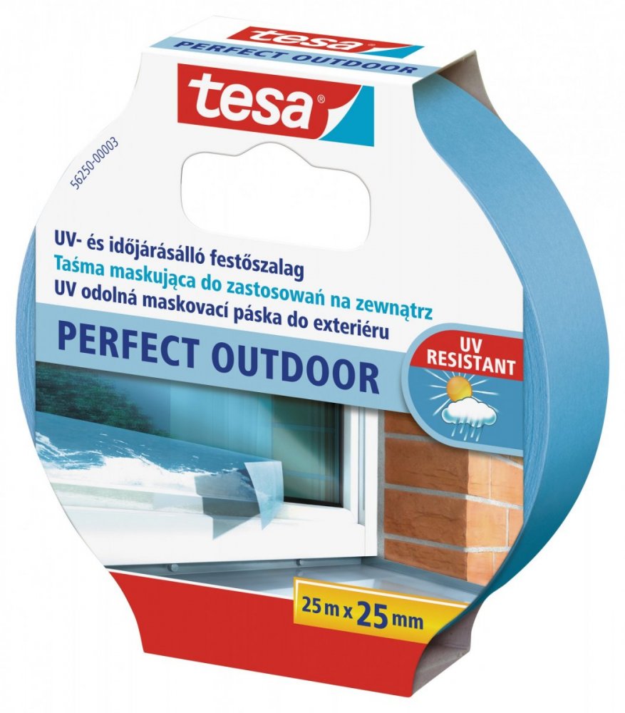 Maskovací páska Precision Outdoor, UV odolná 8 týdnů, modrá, 25m x 30mm