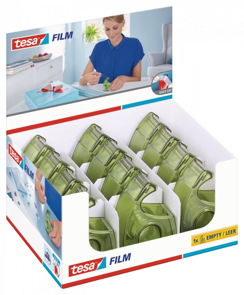 Easy Cut, Ruční odvíječ pásky ecoLogo®, zelený, pro role 10m x 19mm