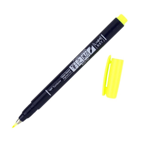 Tombow Štětcový fix Fudenosuke, neon yellow