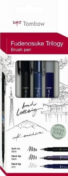 Tombow Fudenosuke Trilogy sada, 3ks