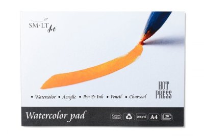 SMLT art Blok Hot press, akvarel, A3, 20 listů, 260g/m2