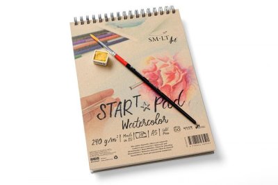 SMLT art Blok START se spirálou, akvarel, A5, 20 listů, 240g/m2