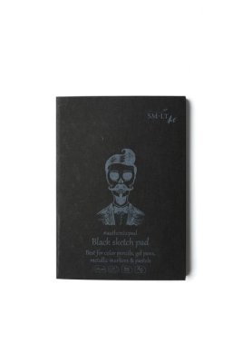 SMLT art Blok Authentic, černý, A5, 30 listů, 165g/m2