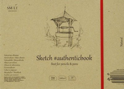 SMLT art Album, šitá vazba, #authenticbook, přírodní, 245x176, 32 listů, 100 g/m2