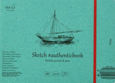 SMLT art Album, šitá vazba, #authenticbook, bílé, 245x176, 32 listů, 90 g/m2