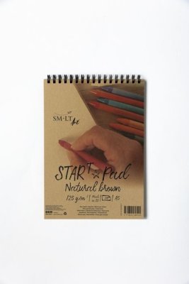 SMLT art Blok START, kraftový, A5, 20 listů, 125g/m2, spirála