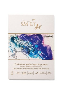 SMLT art Blok SUPER YUPO papír, A5, 10 listů, 200g/m2
