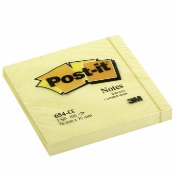 3M Post-it bločky, velikost 76 x 76 mm, světle žluté