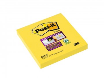 3M Post-it silně lepicí bločky 654,  velikost 76 x 76 mm