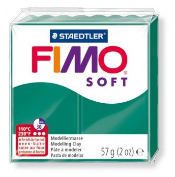 FIMO soft tmavě zelená 57g
