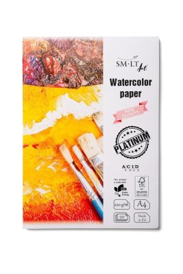 SMLT art Blok PLATINUM, akvarel, A4, 20 listů, 220g/m2