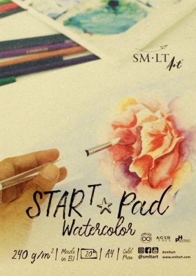 SMLT art Blok START, akvarel, A4, 20 listů, 240g/m2
