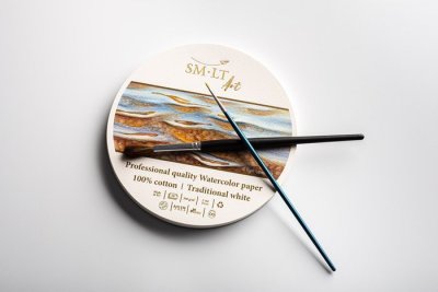 SMLT art Blok kulatý 16 cm, akvarel, 300 g/m2, 20 listů