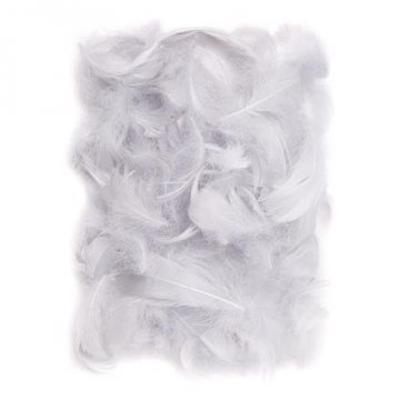 Peří 5-12 cm, 10 g, šedá
