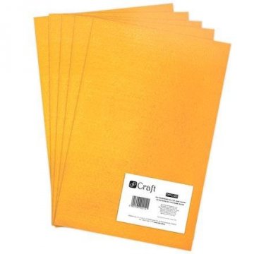 Filc polyesterový – tmavě žlutý A4