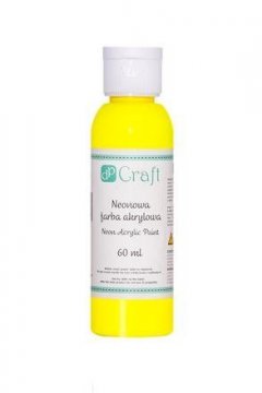 Neonová akrylová barva, 60 ml – žlutá