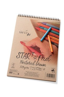 SMLT art Blok START, kraftový, A4, 20 listů, 120g/m2, spirála