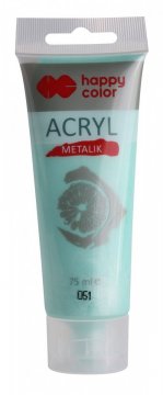 Akrylová barva METALIC v tubě 75 ml, mátově perleťová