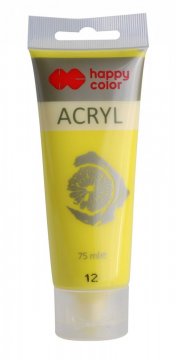 Akrylová barva v tubě 75 ml, citronová
