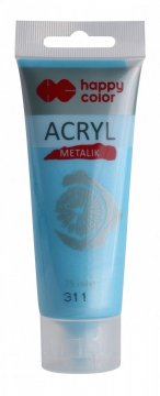 Akrylová barva METALIC v tubě 75ml, modrý Tiffany
