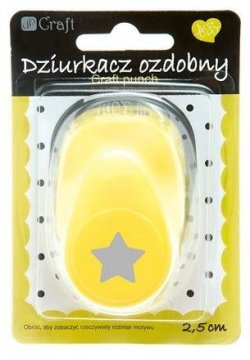 Dekorační děrovačka 2,5 cm – hvězda