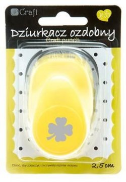 Dekorační děrovačka 2,5cm – čtyřlístek